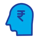 Free Rupees Head  Icon