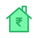 Free Home House Rupees Symbol Icon