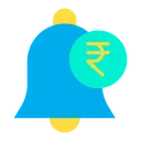 Free Rupees Notification Bell Notification Icon