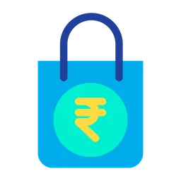 Free Rupees Shopping  Bag  Icon