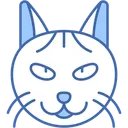 Free Russian Blue Cat Silver Coat Green Eyes Icon