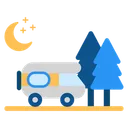 Free Nature Rv Night Icon