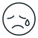 Free Emoji Sad Cry Icon