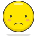 Free Sad Face Smiley Icon