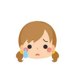 Free Sad but relieved Girl  Icon