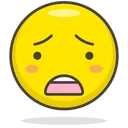 Free Sad Worried Face Icon