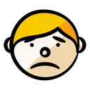 Free Boy Face Sad Icon