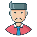 Free Sad Unhappy Man Icon