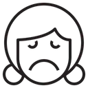 Free Sadness Emotion Face Icon
