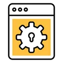 Free Safe Padlock Technology Icon