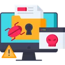 Free Cyber Crimes Cyber Security Safety Icon