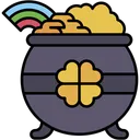 Free Saint Patrick Gold Pot Luck Icon