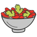 Free Salad Fruit Salad Mixed Vegetables Pieces Icon