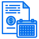 Free File Money Calendar Icon