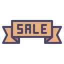 Free Shopping Ribbon Banner Icon