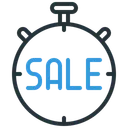 Free Sale Discount Stopwatch Icon