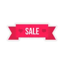 Free Sale Heart Ribbon Icon