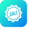 Free Sale Ribbon Label Icon