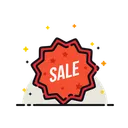 Free Sale Ribbon Label Icon