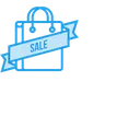 Free Sale Ribbon Carry Icon