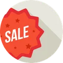 Free Sale Ribbon Label Icon