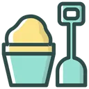 Free Sand Bucket Shovel Beach Icon