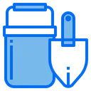Free Bucket Vacation Travel Icon