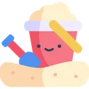 Free Sand Bucket Kawaii Summer Icon