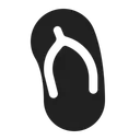 Free Sandal High Contrast Icon