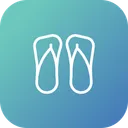 Free Sandals Flipflop Slippers Icon