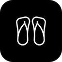 Free Sandals Flipflop Slippers Icon