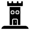 Free Sandcastle Beach Summrtime Icon
