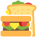 Free Bread Burger Cheese Icon