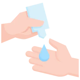 Free Sanitize hands  Icon