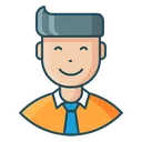 Free Satisfied Happy Man Icon