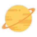 Free Saturn Solar System Icon