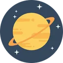 Free Saturn Solar System Icon