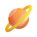 Free Planeta Cor Ícone