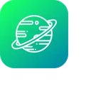 Free Saturno Solar Sistema Icono