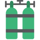 Free Tauchsauerstoff Sauerstoffflasche Zylinder Symbol