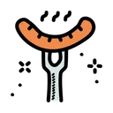 Free Barbecue Grill Hot Dog Icon