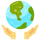 Free Save Environment Hand Hold Icon