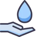 Free Hand Hold Water Icon