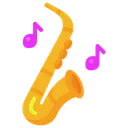 Free Saxofon Jazz Musica Icono