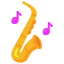 Free Saxophone Jazz Music Icon