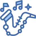 Free Saxophone Music Instrument Icon