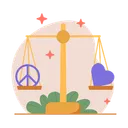 Free Scale Peace Stop The War Icon