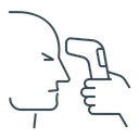 Free Temperatura Corporal Verificar Digitalizar Ícone