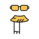 Free Scarf Eyeglasses Tie Icon