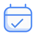 Free Schedule Complete Document Success Icon